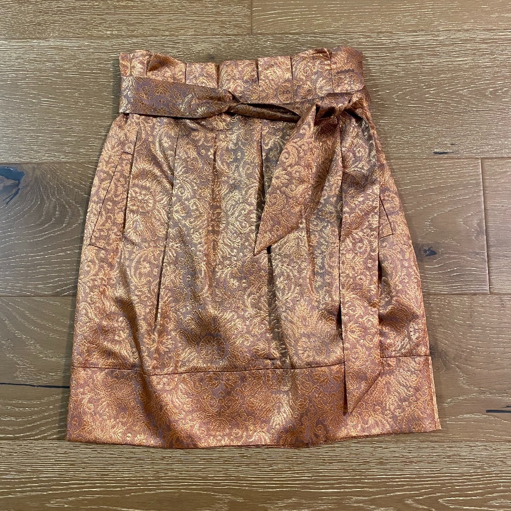 Size 2 gold brocade BCBG Max Azria skirt